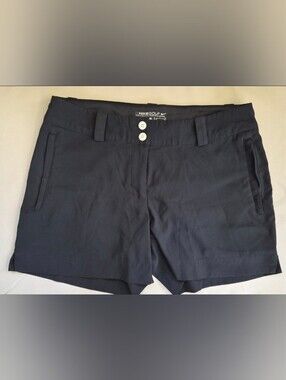 Nike Golf Dri-Fit Women's Shorts Size 6 Black Zipper Pockets